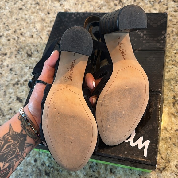 Sam Edelman Black Strappy Heels - Picture 10 of 11